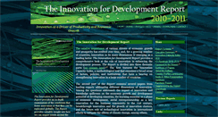 Desktop Screenshot of innovationfordevelopmentreport.org