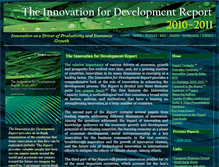 Tablet Screenshot of innovationfordevelopmentreport.org